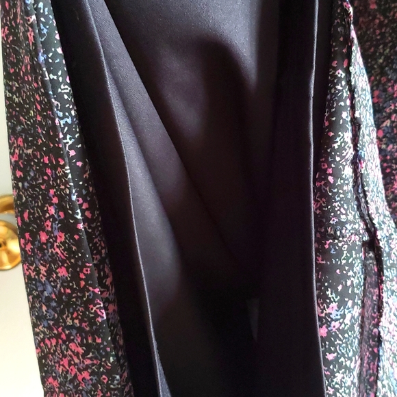 Femme by Design Dark Floral Fitted Frilly Strappy Dress Boho Summer Women M NWT - Picture 7 of 10